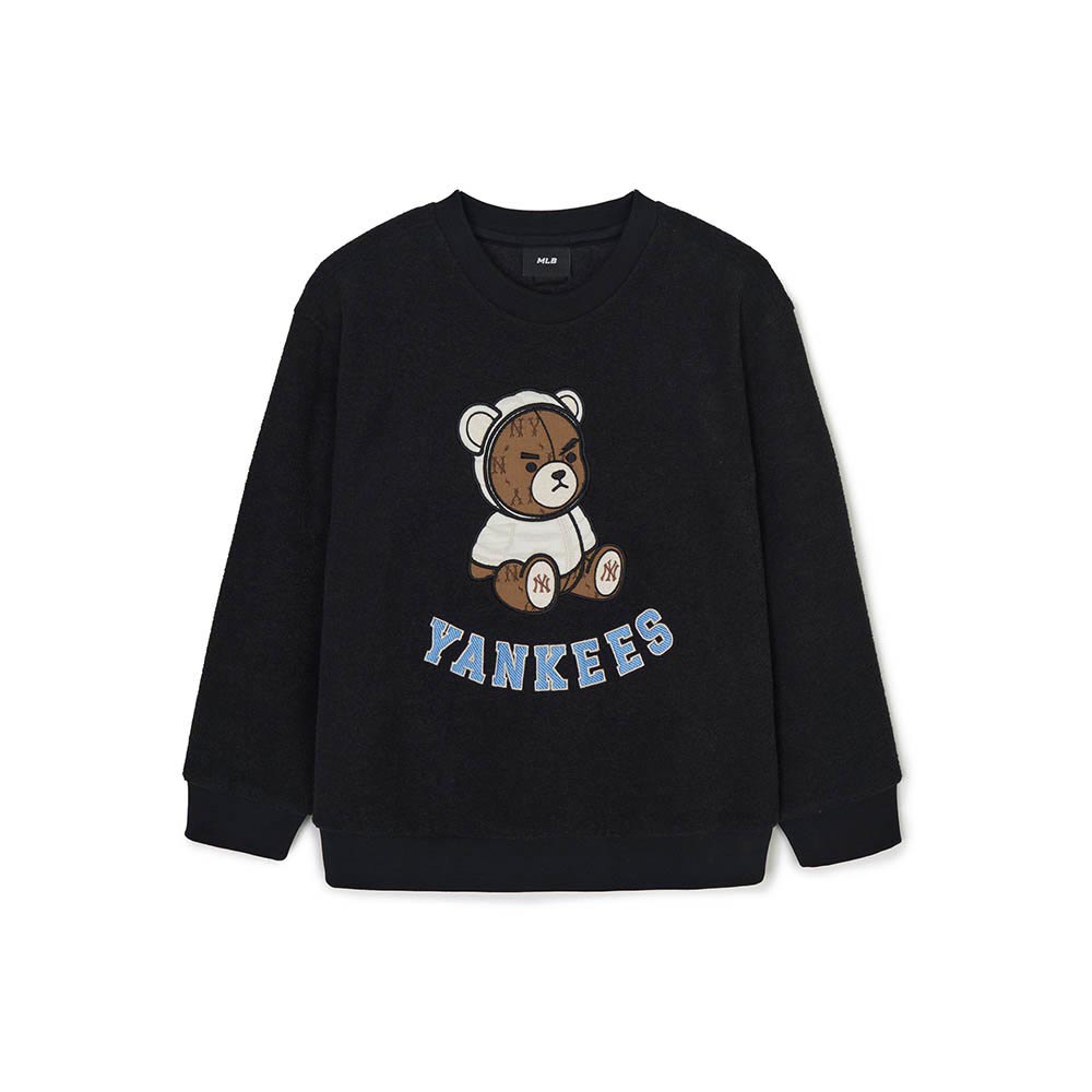 MLB KIDS 大學T 童裝 Mega Bear系列 紐約洋基隊 (7AMTC0246-50BKS)