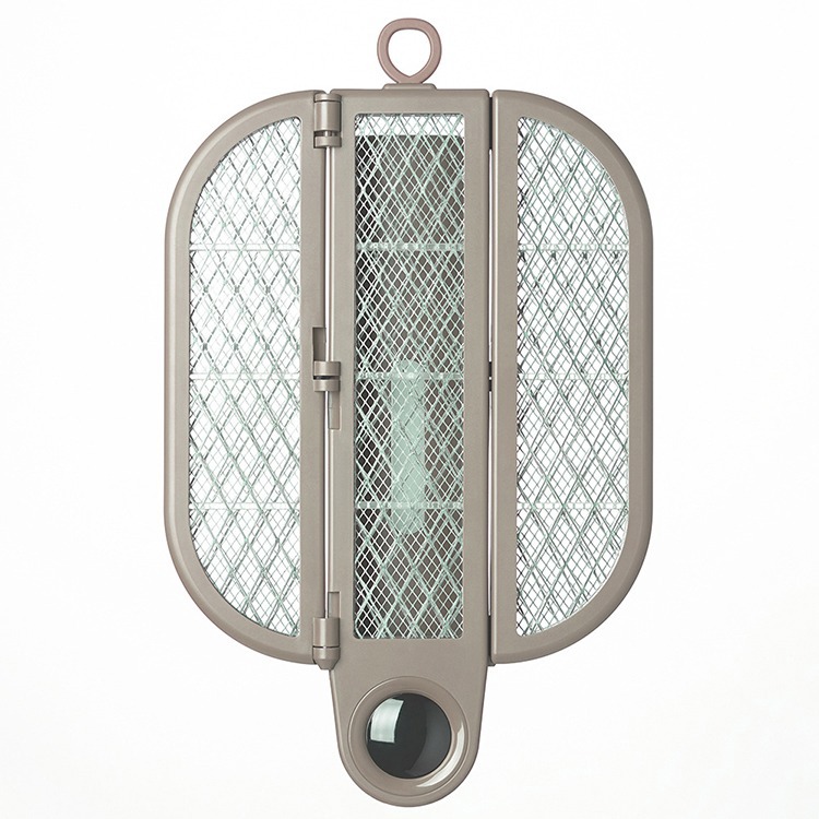 【Redbox】下單享88折☆合一戶外露營便攜折疊電蚊拍 Y09 (杏色)-廠商直送