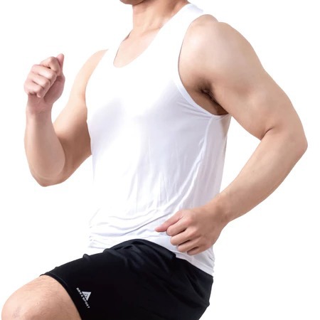 【AREX SPORT】AS-7458 男款加大碼 無袖背心 運動背心 涼感背心 高彈 吸排親膚  機能纖維 L-4L-廠商直送