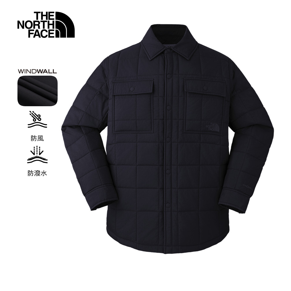 【10/24 00點週末限定】The North Face北面男款黑色DWR防潑水鋪棉外套｜89YUJK3