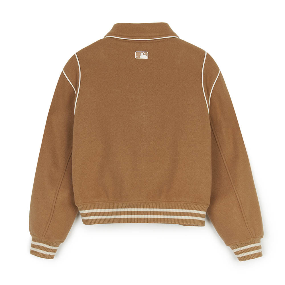 MLB 女版羊毛翻領棒球外套 Varsity系列 波士頓紅襪隊 (3FJPV1046-43BGS)