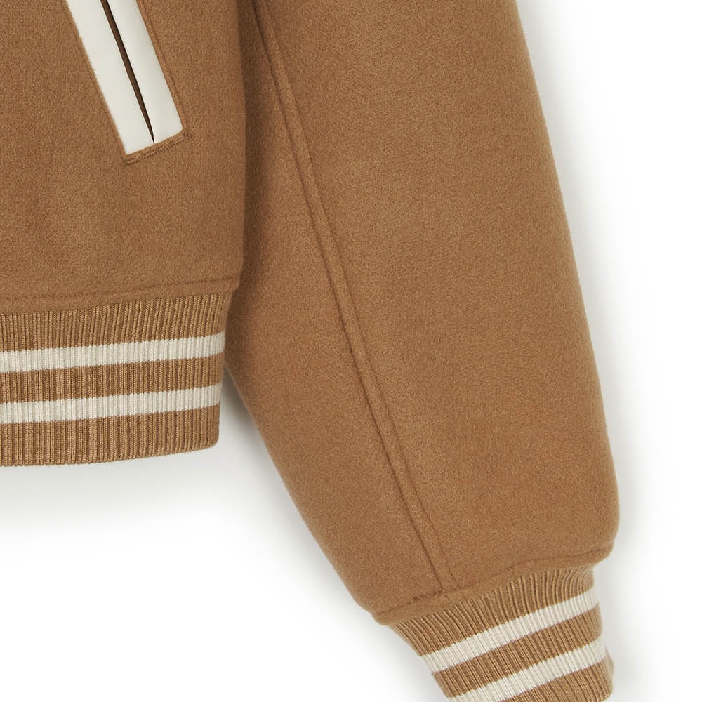 MLB 女版羊毛翻領棒球外套 Varsity系列 波士頓紅襪隊 (3FJPV1046-43BGS)