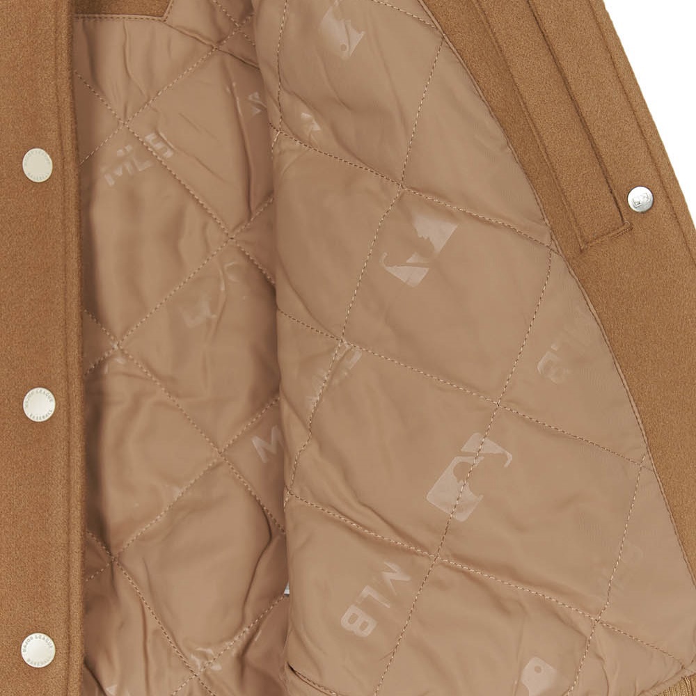 MLB 女版羊毛翻領棒球外套 Varsity系列 波士頓紅襪隊 (3FJPV1046-43BGS)