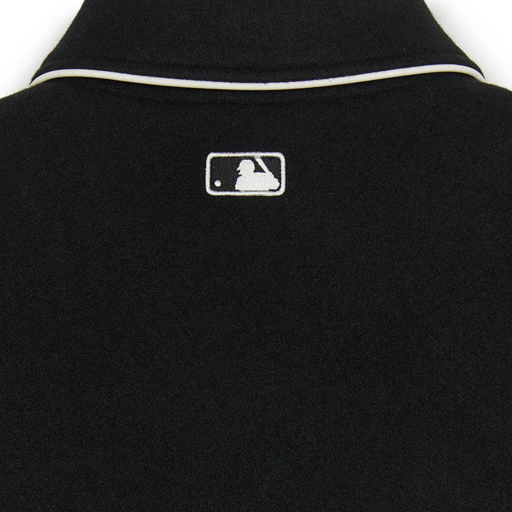 MLB 女版羊毛翻領棒球外套 Varsity系列 紐約洋基隊 (3FJPV1046-50BKS)