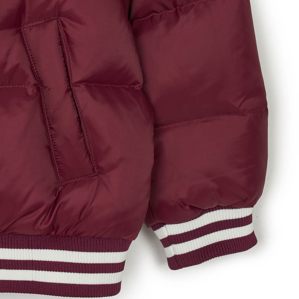 MLB KIDS 輕量連帽羽絨外套 童裝 Varsity系列 波士頓紅襪隊 (7ADJV0146-43BDS)