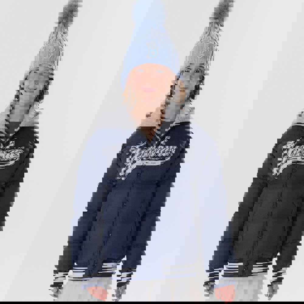 MLB Korea MLB KIDS 輕量連帽羽絨外套 童裝 Varsity系列 紐約洋基隊 (7ADJV