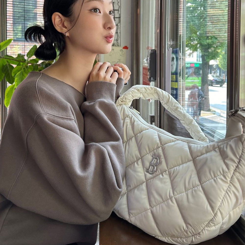 MLB Korea MLB 大雲朵包 腋下包 肩背包 波士頓紅襪隊 (3ABQL064N-43CRD)｜