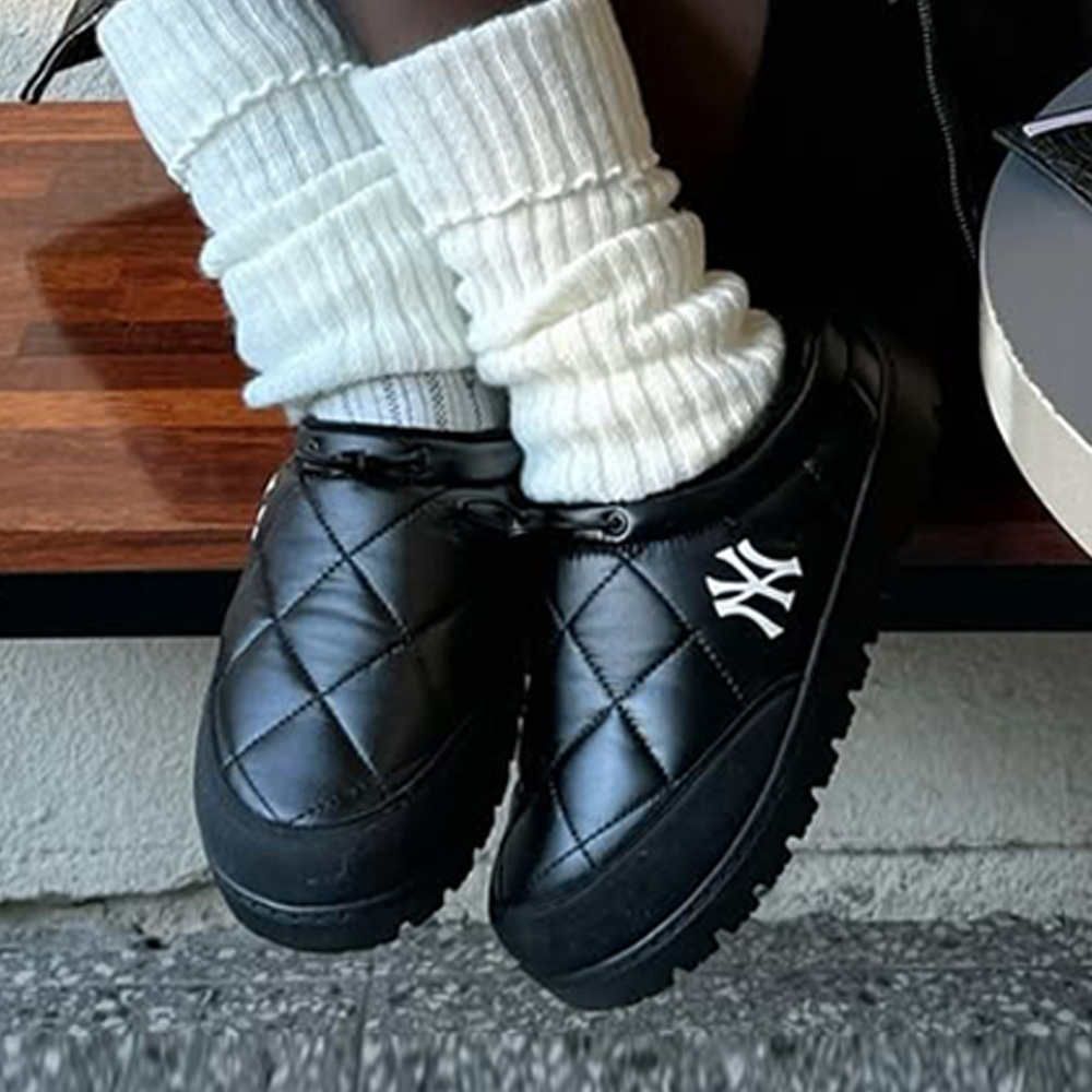 MLB 休閒鞋 絎縫穆勒鞋 紐約洋基隊 (3AWBQWM46-50BKS)