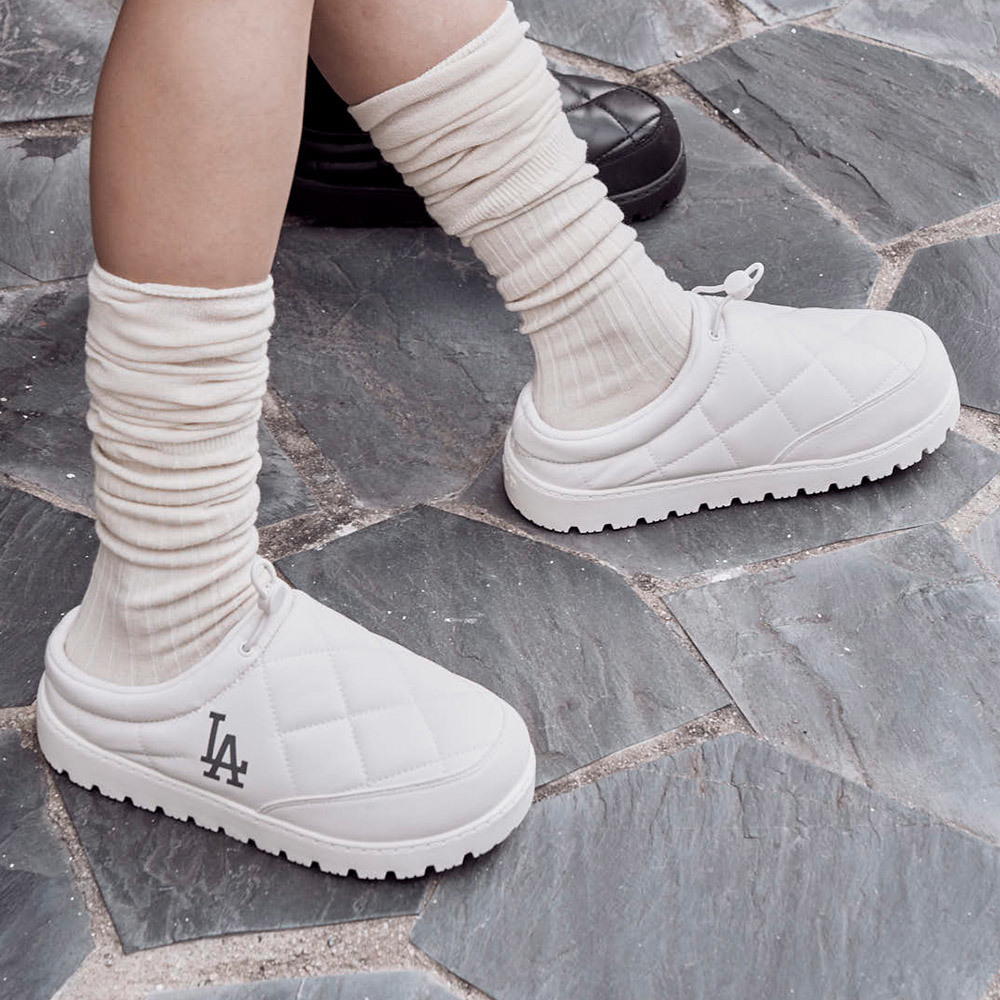 MLB Korea MLB 休閒鞋 絎縫穆勒鞋 洛杉磯道奇隊 (3AWBQWM46-07CRS)｜运动品