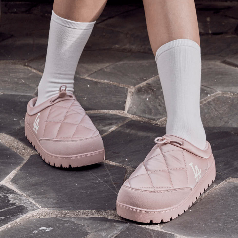 MLB 休閒鞋 絎縫穆勒鞋 洛杉磯道奇隊 (3AWBQWM46-07PKS)