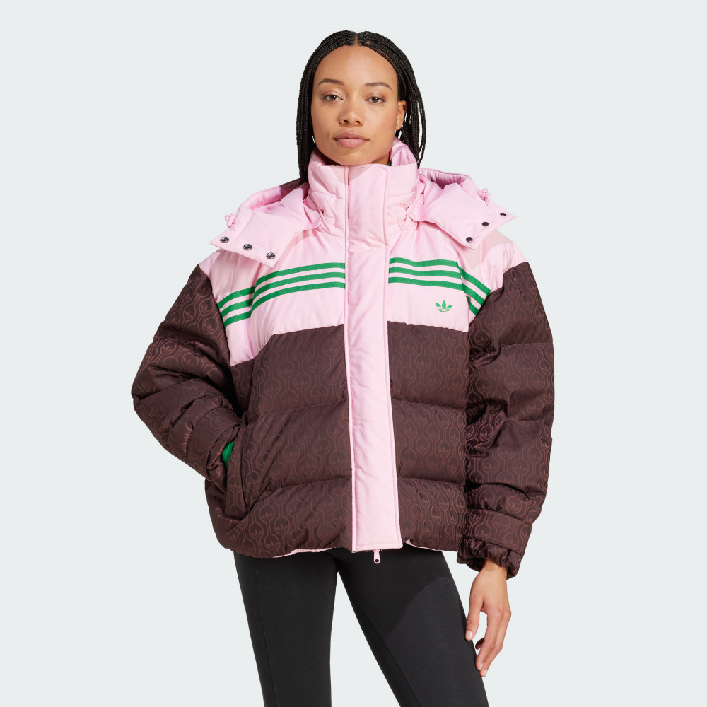 Adidas 連帽外套｜蓬鬆梭織夾克外套，－速躍旗艦店