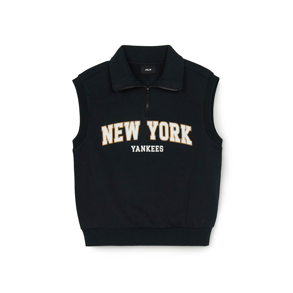 MLB KIDS 運動套裝 長袖T恤+背心+長褲 童裝 Varsity系列 紐約洋基隊 (7AS1V0346-50BKS)