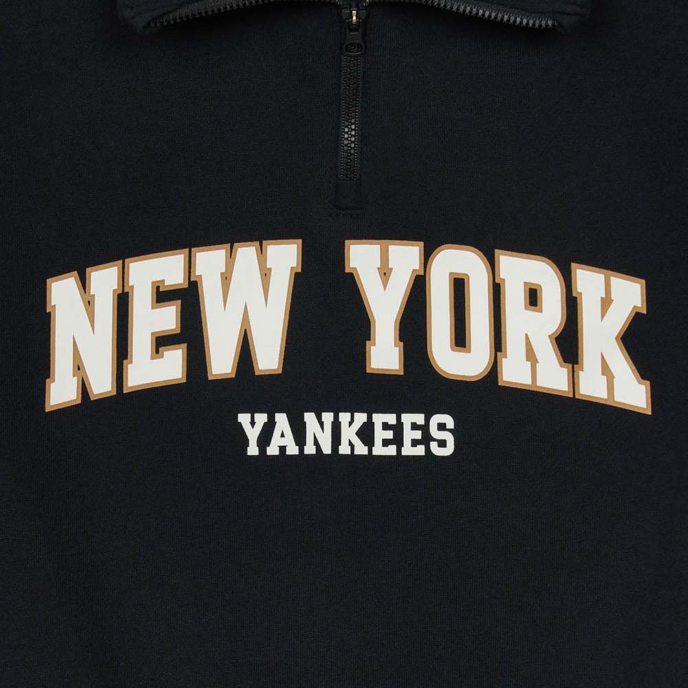 MLB KIDS 運動套裝 長袖T恤+背心+長褲 童裝 Varsity系列 紐約洋基隊 (7AS1V0346-50BKS)