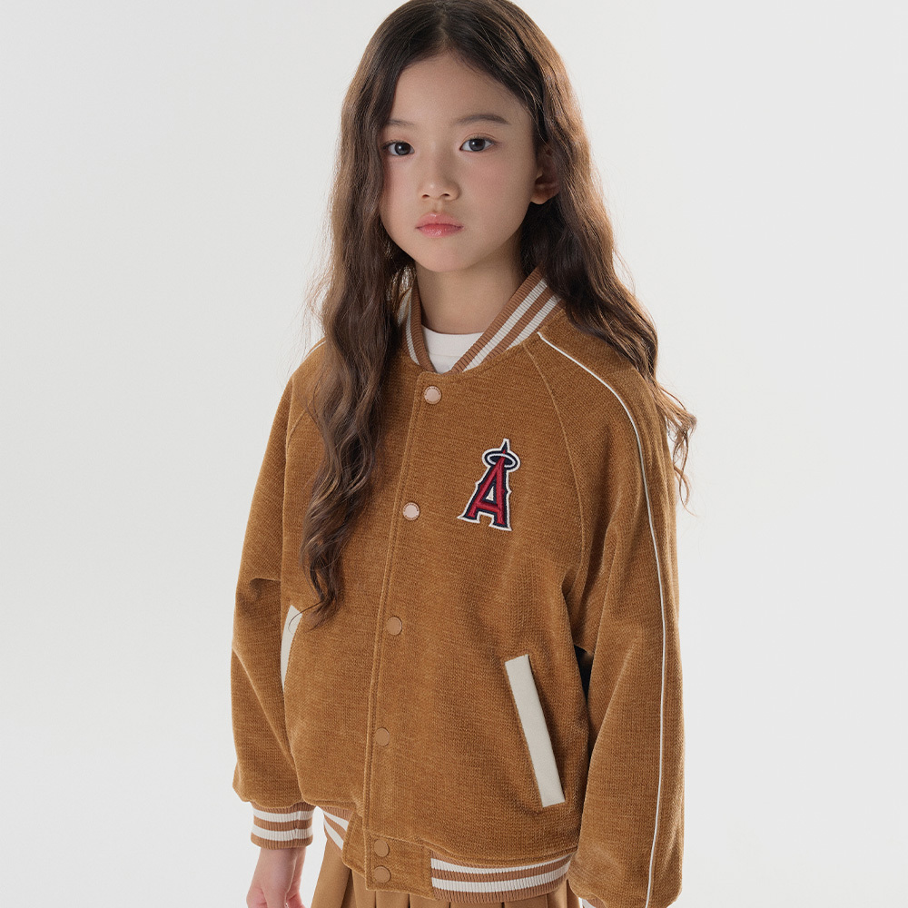MLB Korea MLB KIDS棒球外套 Varsity系列 洛杉磯天使隊 (7AJPV0144-41CAS)