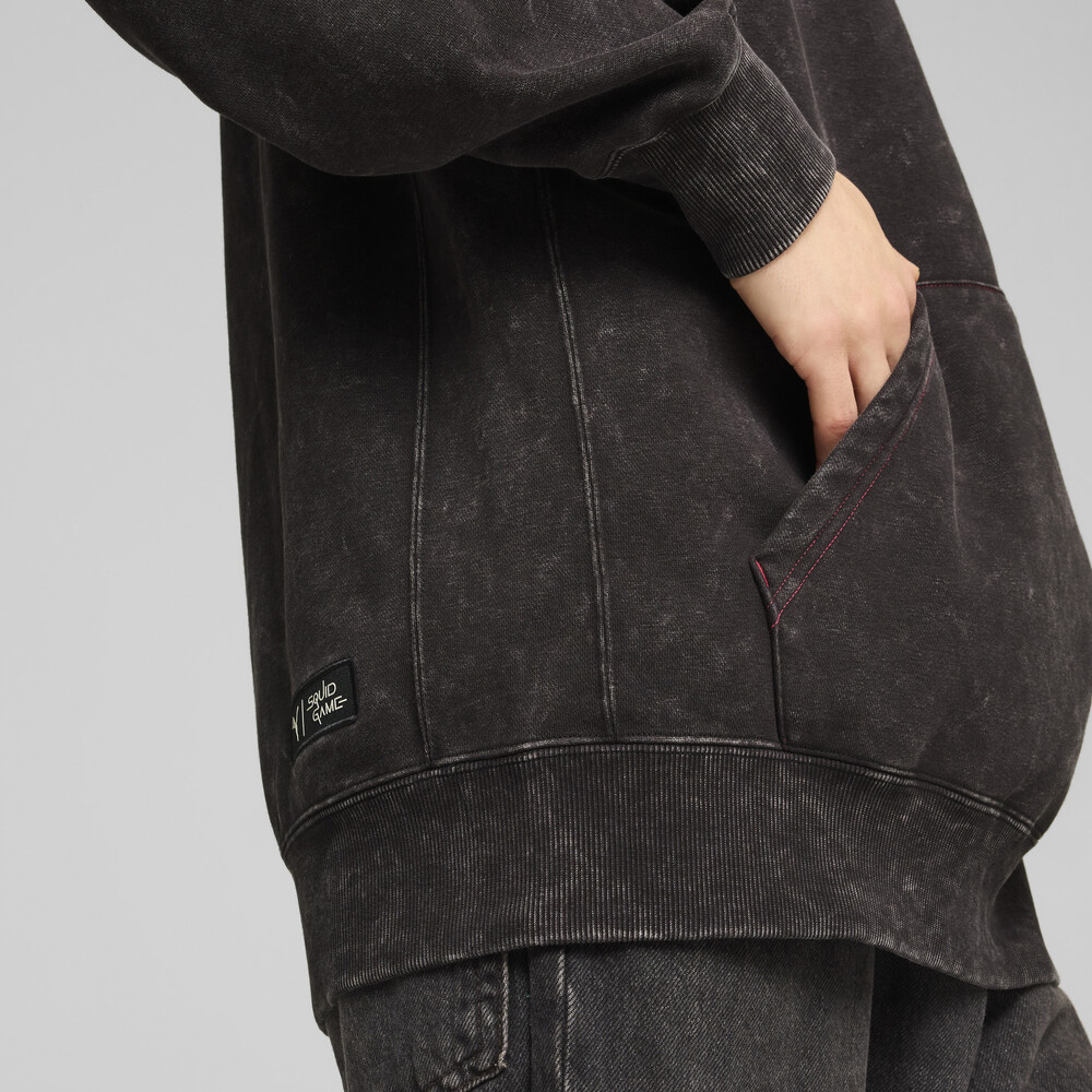 PUMA 魷魚系列圖樣長厚連帽T恤 男性