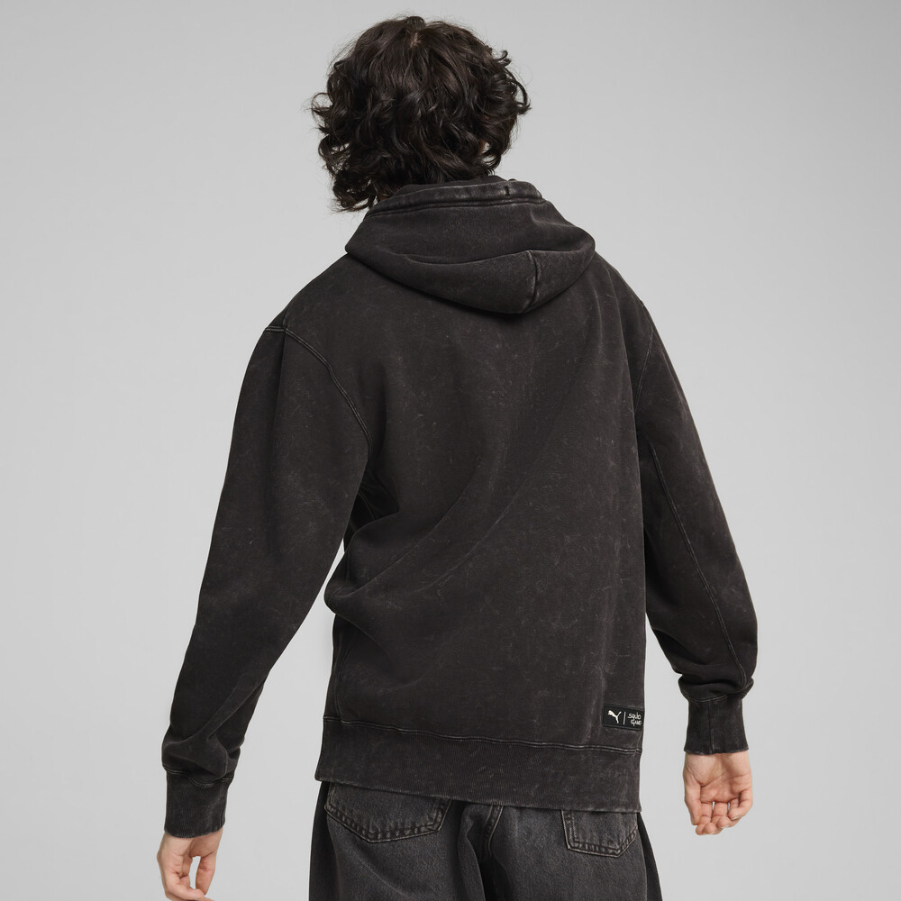 PUMA 魷魚系列圖樣長厚連帽T恤 男性