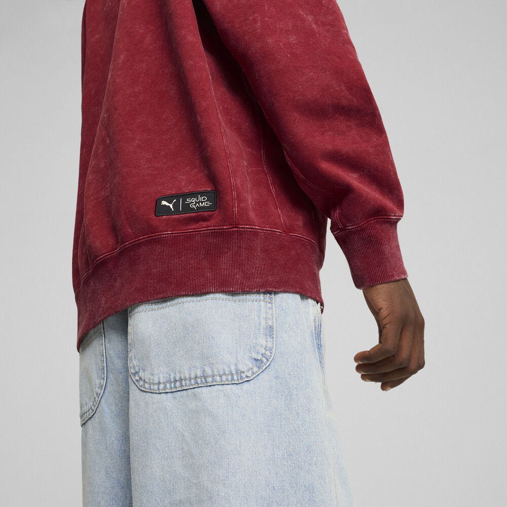 PUMA 魷魚系列圖樣長厚連帽T恤 男性