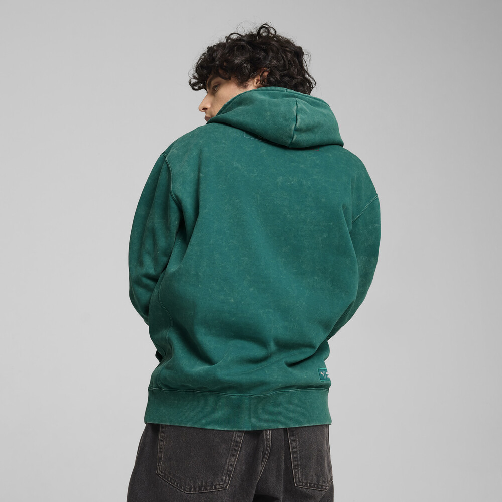 PUMA 魷魚系列圖樣長厚連帽T恤 男性