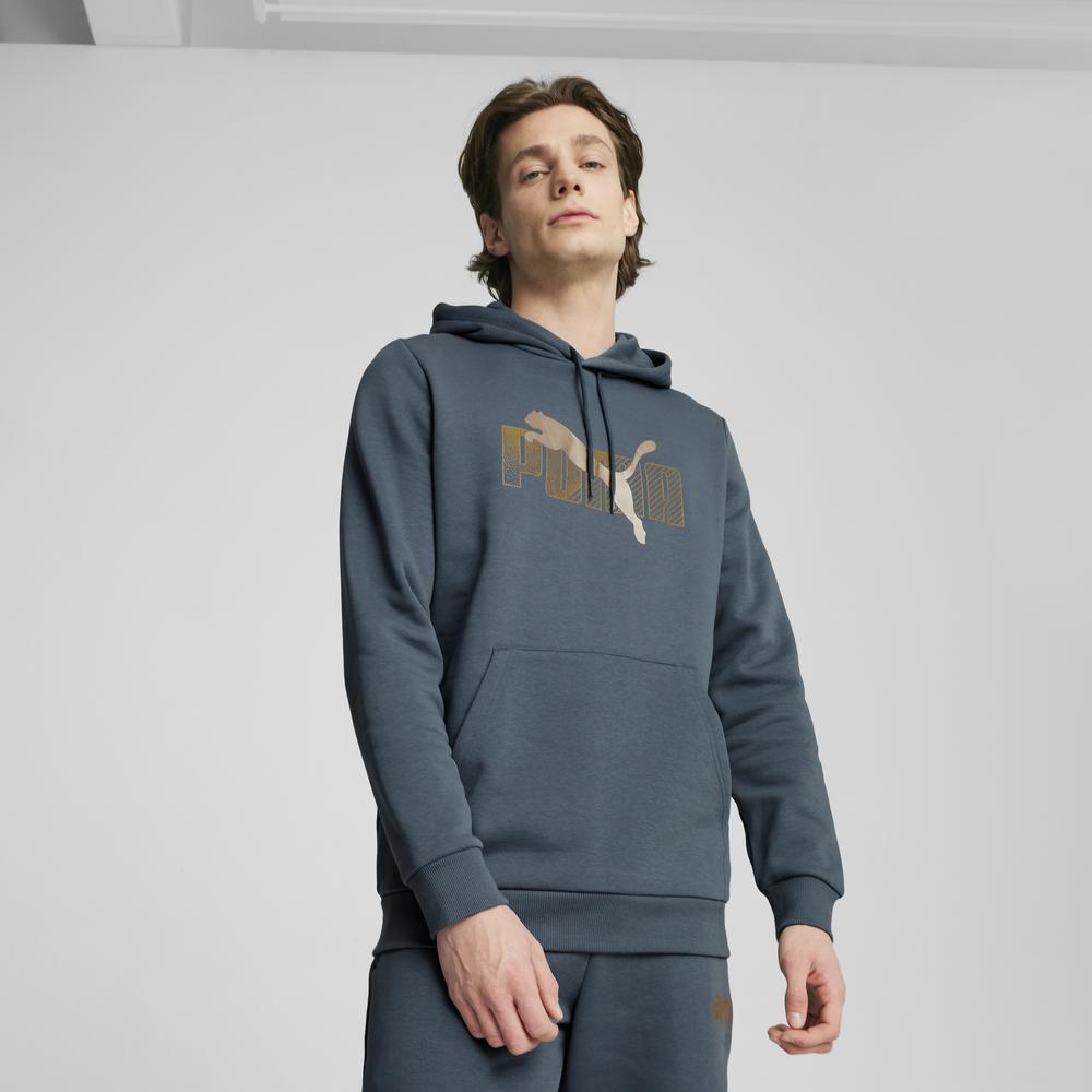 PUMA 基本系列Logo Lab Holiday長厚連帽T恤 男性