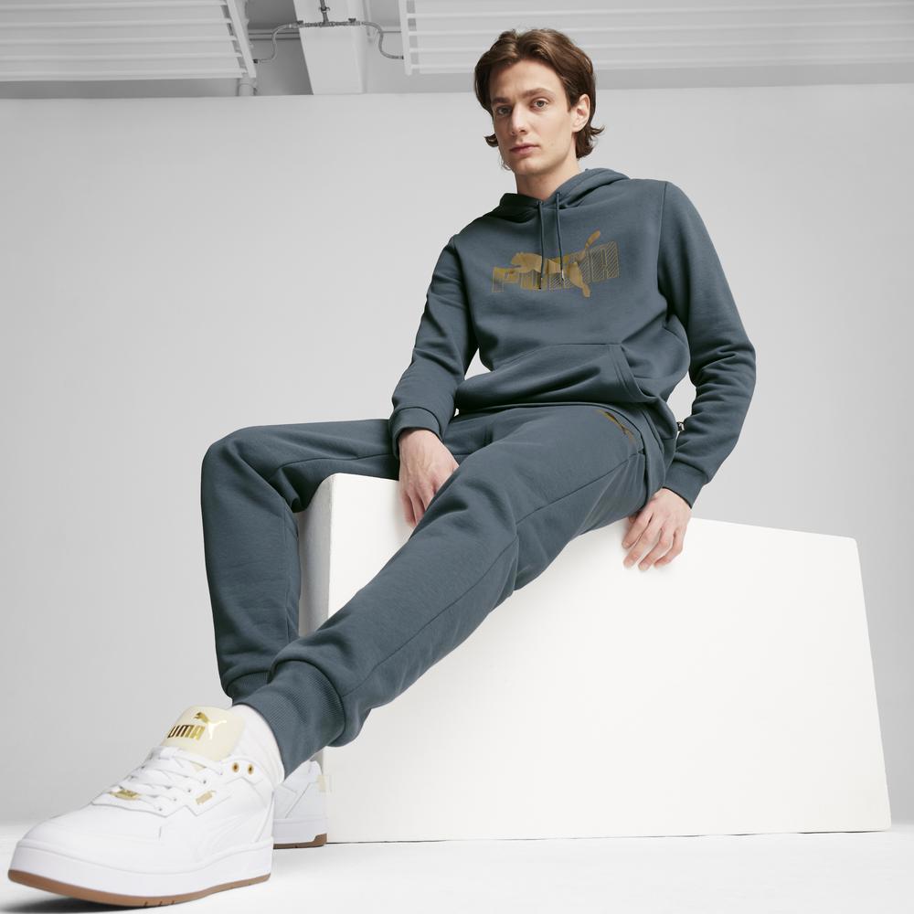 PUMA 基本系列Logo Lab Holiday長厚連帽T恤 男性