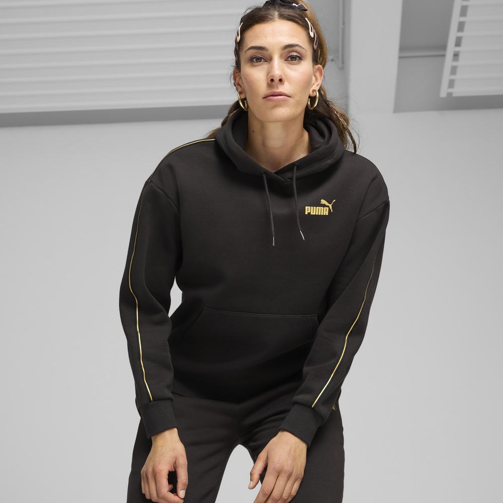 PUMA 基本系列Minimal Gold Tape長厚連帽T恤 女性