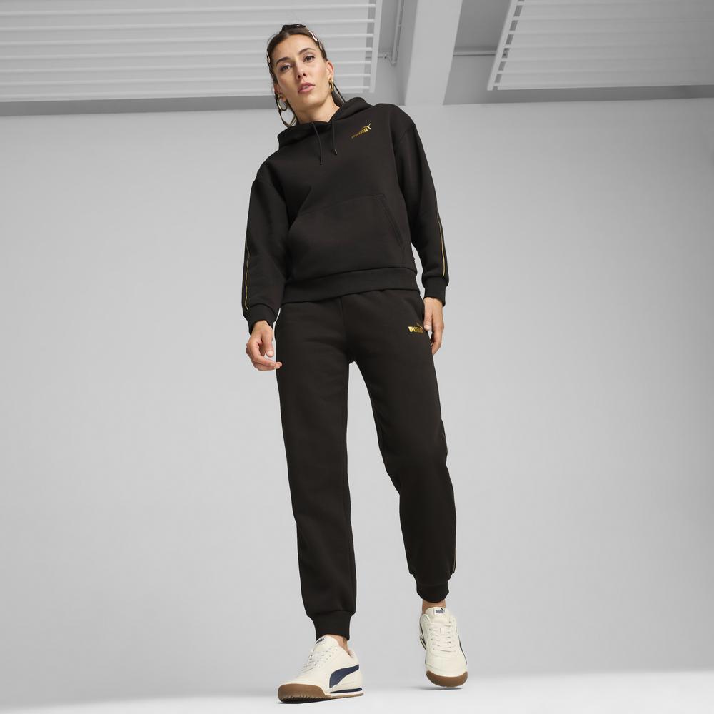 PUMA 基本系列Minimal Gold Tape長厚連帽T恤 女性