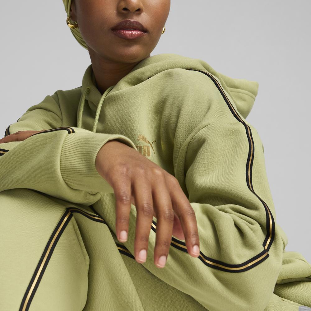 PUMA 基本系列Minimal Gold Tape長厚連帽T恤 女性