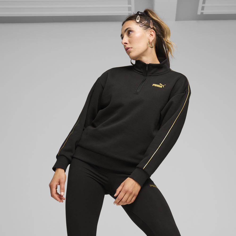 PUMA 基本系列Minimal Gold Tape半開襟立領衫 女性