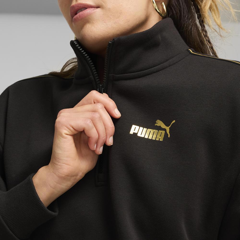 PUMA 基本系列Minimal Gold Tape半開襟立領衫 女性