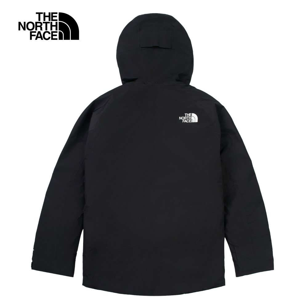 The North Face北面男款黑色Gore-Tex防水透氣連帽鋪棉外套｜82VP4H0
