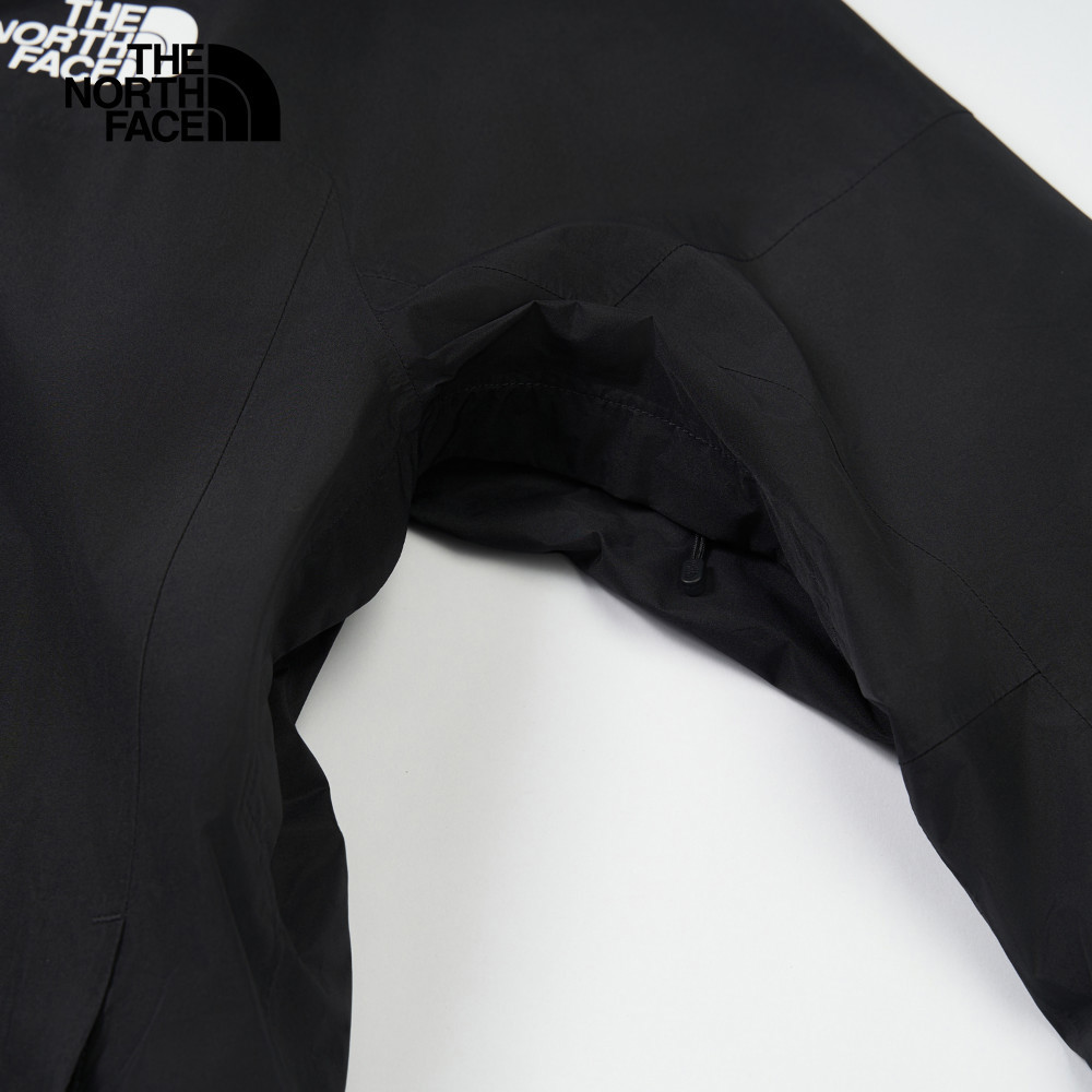 The North Face北面男款黑色Gore-Tex防水透氣連帽鋪棉外套｜82VP4H0