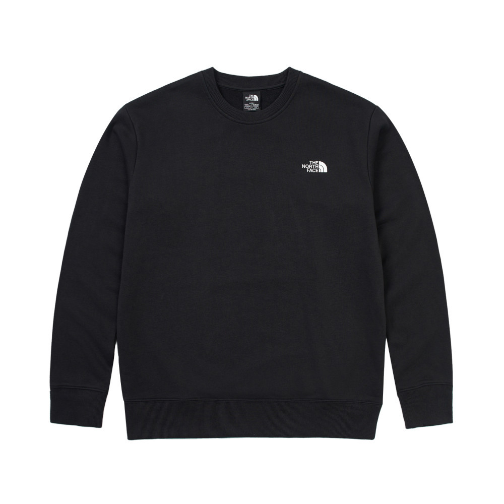 【10/27 00點限時搶購】The North Face北面男女款黑色背面大尺寸印花長袖大學T｜8ATHJK3