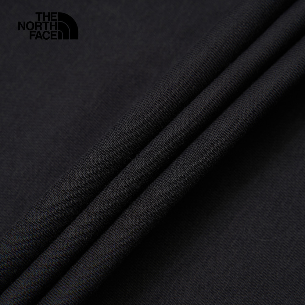 【10/27 00點限時搶購】The North Face北面男女款黑色背面大尺寸印花長袖大學T｜8ATHJK3