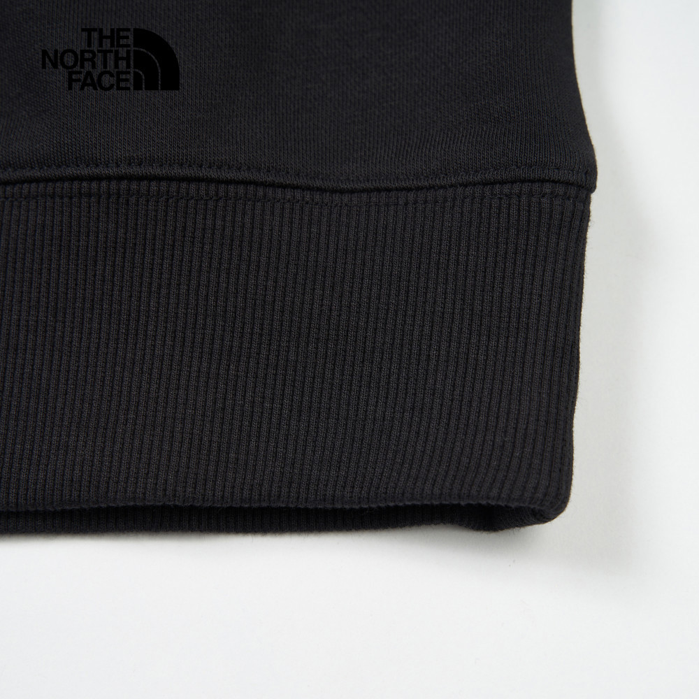 【10/27 00點限時搶購】The North Face北面男女款黑色背面大尺寸印花長袖大學T｜8ATHJK3