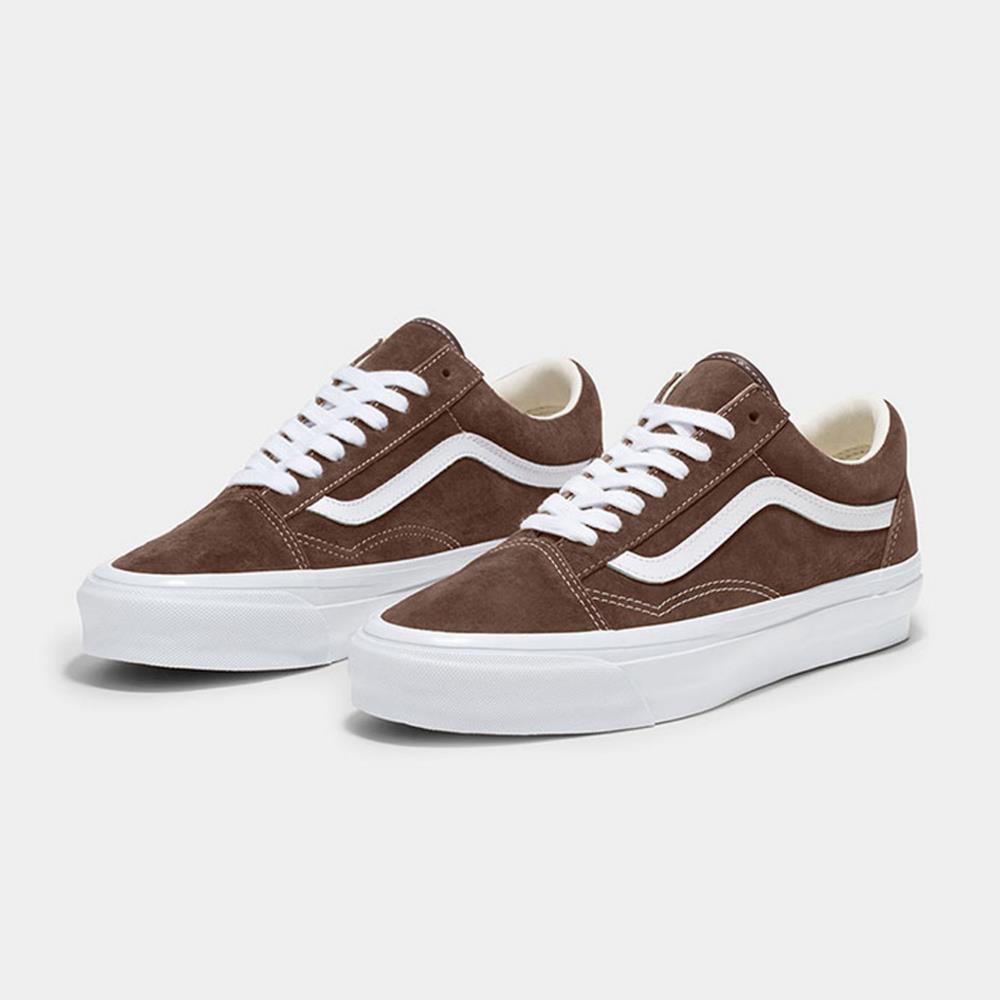 Vans Premium LX Old Skool 男女款深棕色滑板鞋