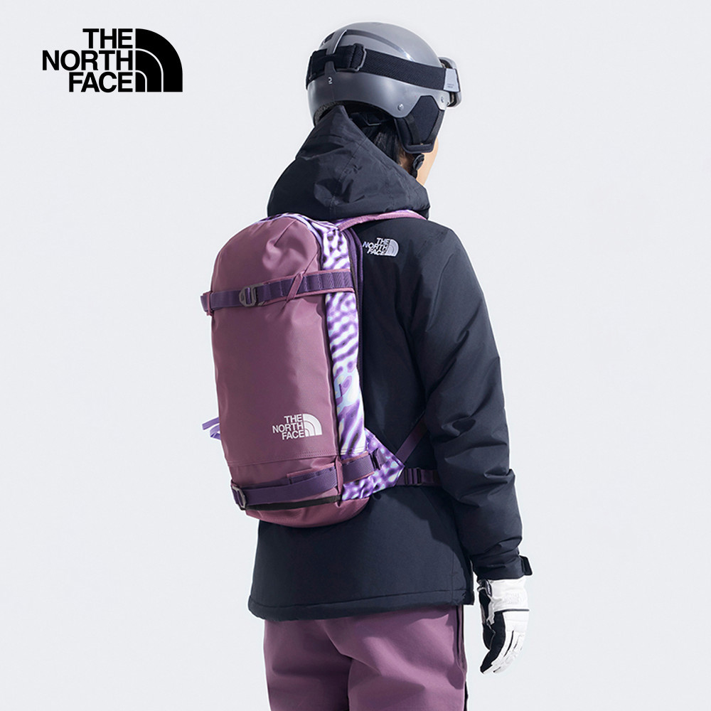 【10/27 00點限時搶購】The North Face北面男女款紫色DWR防潑水戶外休閒多功能滑雪後背包｜4VPU37O