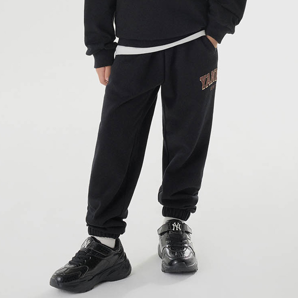MLB KIDS 運動褲 休閒長褲 童裝 Varsity系列 紐約洋基隊 (7APTV0346-50BKS)