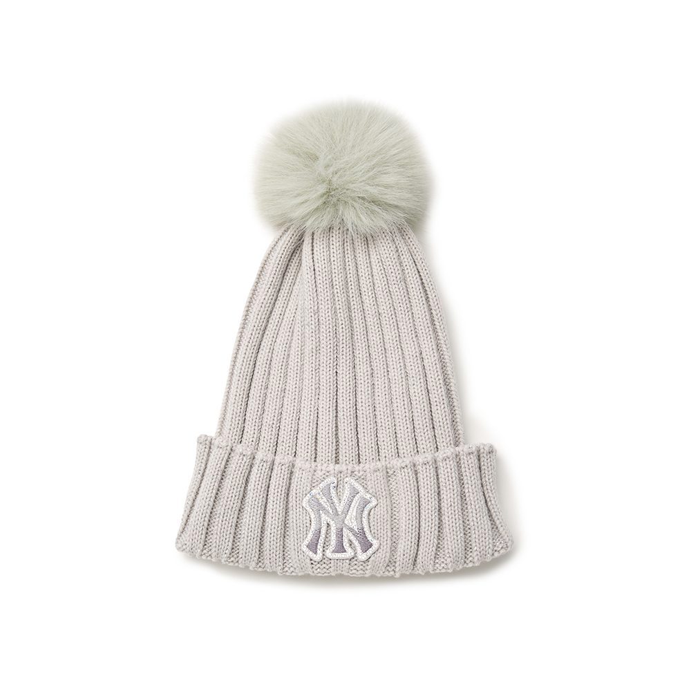 MLB KIDS 針織毛帽 童帽 紐約洋基隊 (7FBNB2046-50GRL)