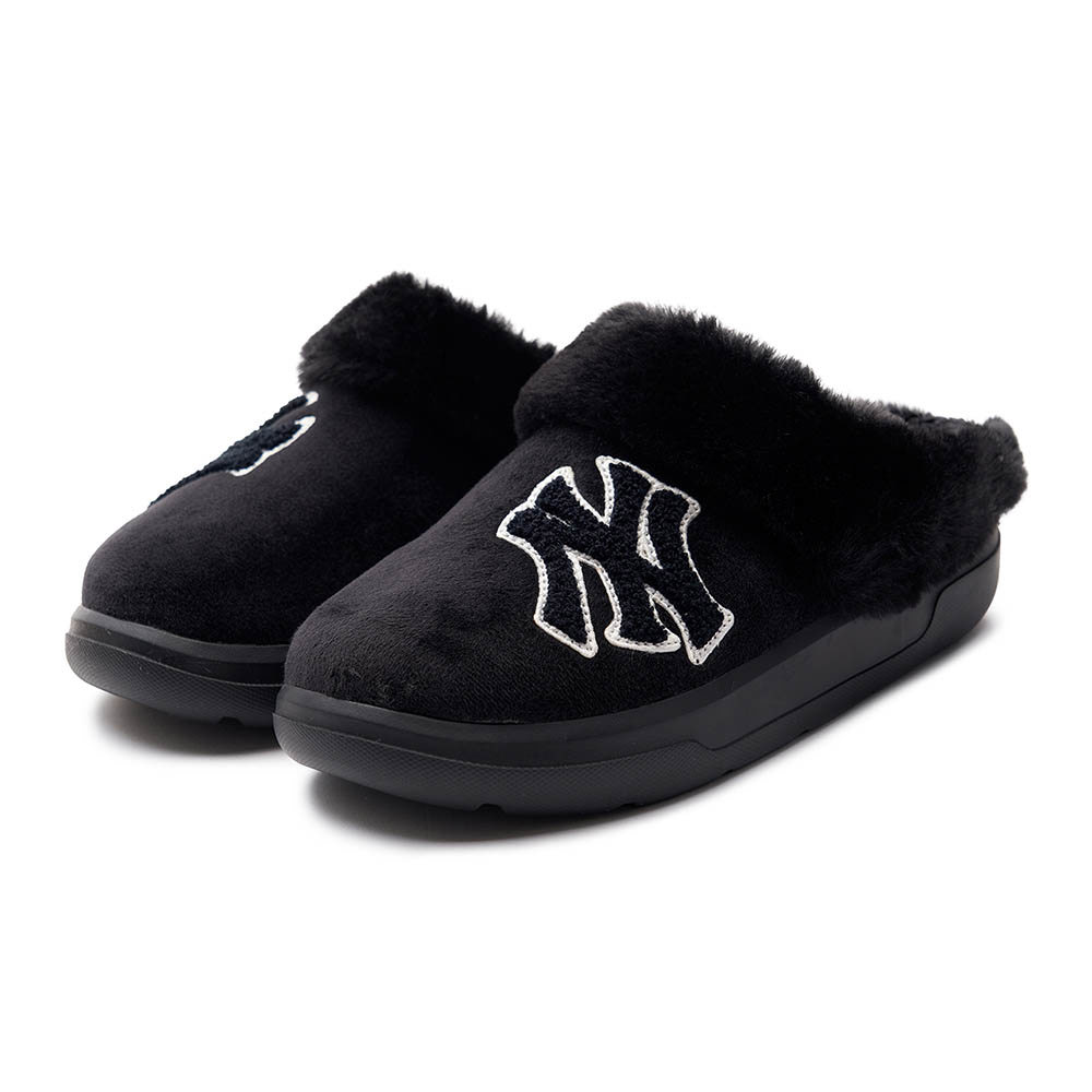 MLB Bouncer Fur Mule 懶人鞋 休閒鞋 紐約洋基隊 (3AWBPSF46-50BKS)