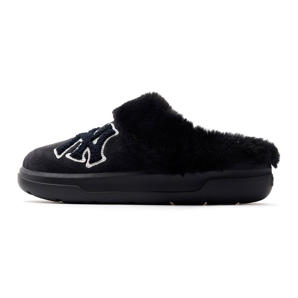 MLB Bouncer Fur Mule 懶人鞋 休閒鞋 紐約洋基隊 (3AWBPSF46-50BKS)