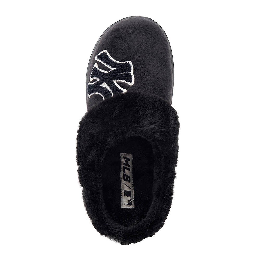 MLB Bouncer Fur Mule 懶人鞋 休閒鞋 紐約洋基隊 (3AWBPSF46-50BKS)