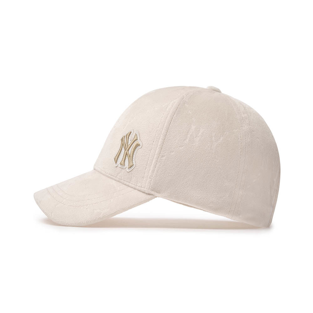 MLB 可調式硬頂天鵝絨棒球帽 Monogram系列 紐約洋基隊  (3ACPMV046-50CRD)