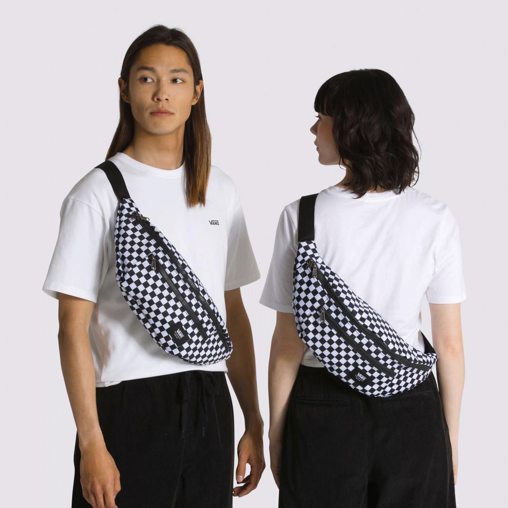 Vans Ward 男女款黑白色棋盤格腰包