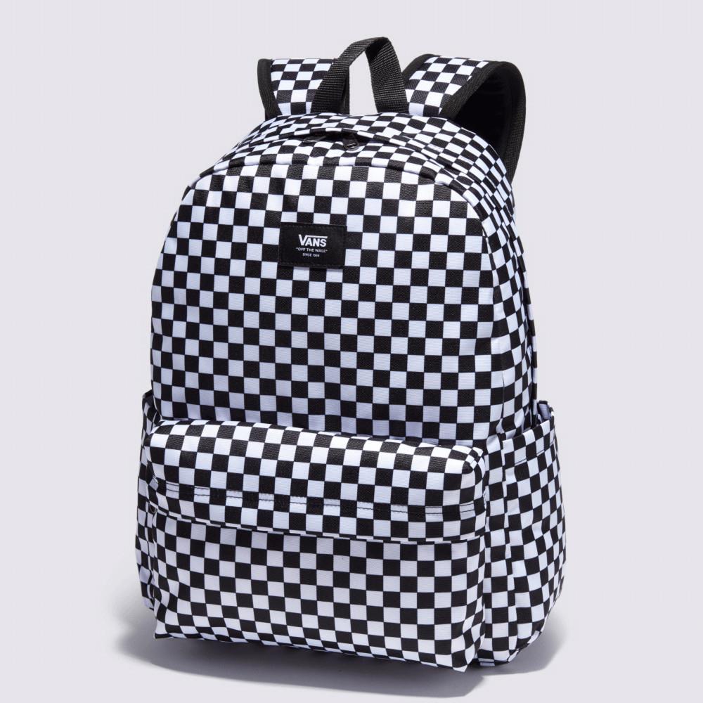 Vans Old Skool Check 男女款黑白色棋盤格後背包