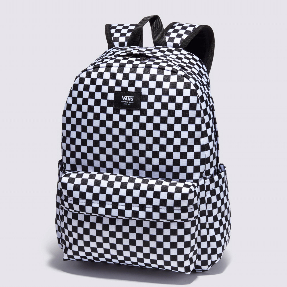 Old Skool Check 黑白色棋盤格後背包