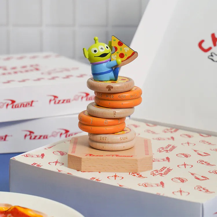 知音JEAN 迪士尼Disney 轉動萬年曆-三眼怪披薩(1289015)