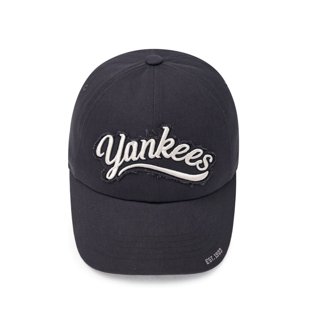 MLB 復古水洗刷舊可調式軟頂棒球帽 Varsity系列 紐約洋基隊 (3ACPV015N-50CGS)