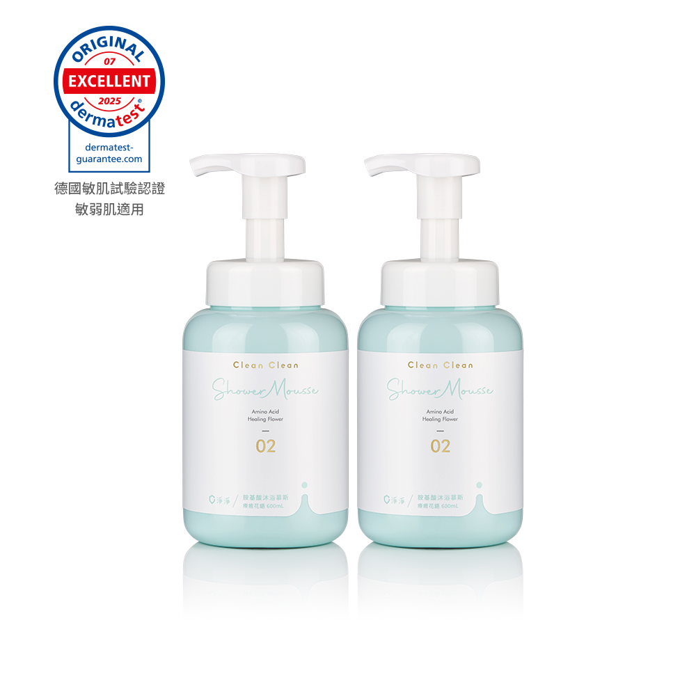 胺基酸沐浴慕斯：療癒花語 600ml -二入組