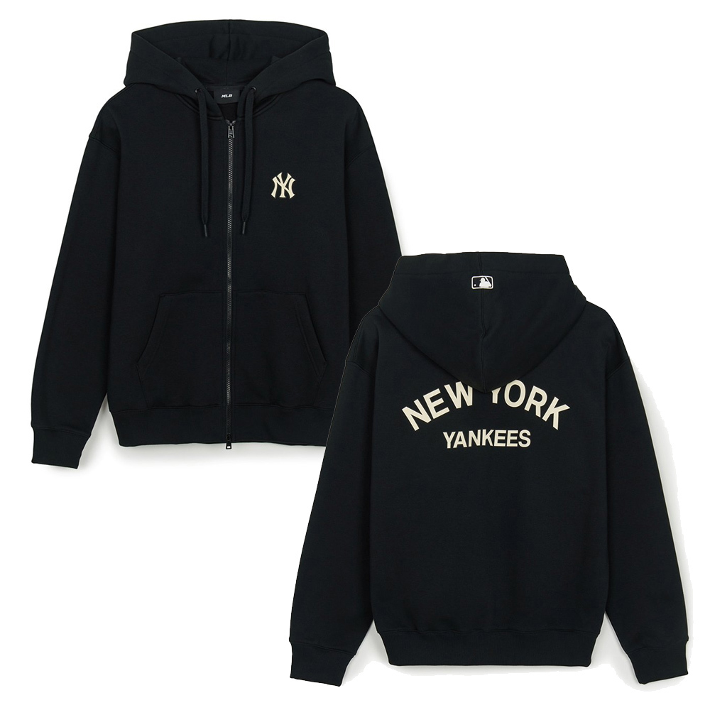 MLB Korea MLB 拉鍊連帽外套 Varsity系列 紐約洋基隊 (3ATRV0246-50BKS)｜