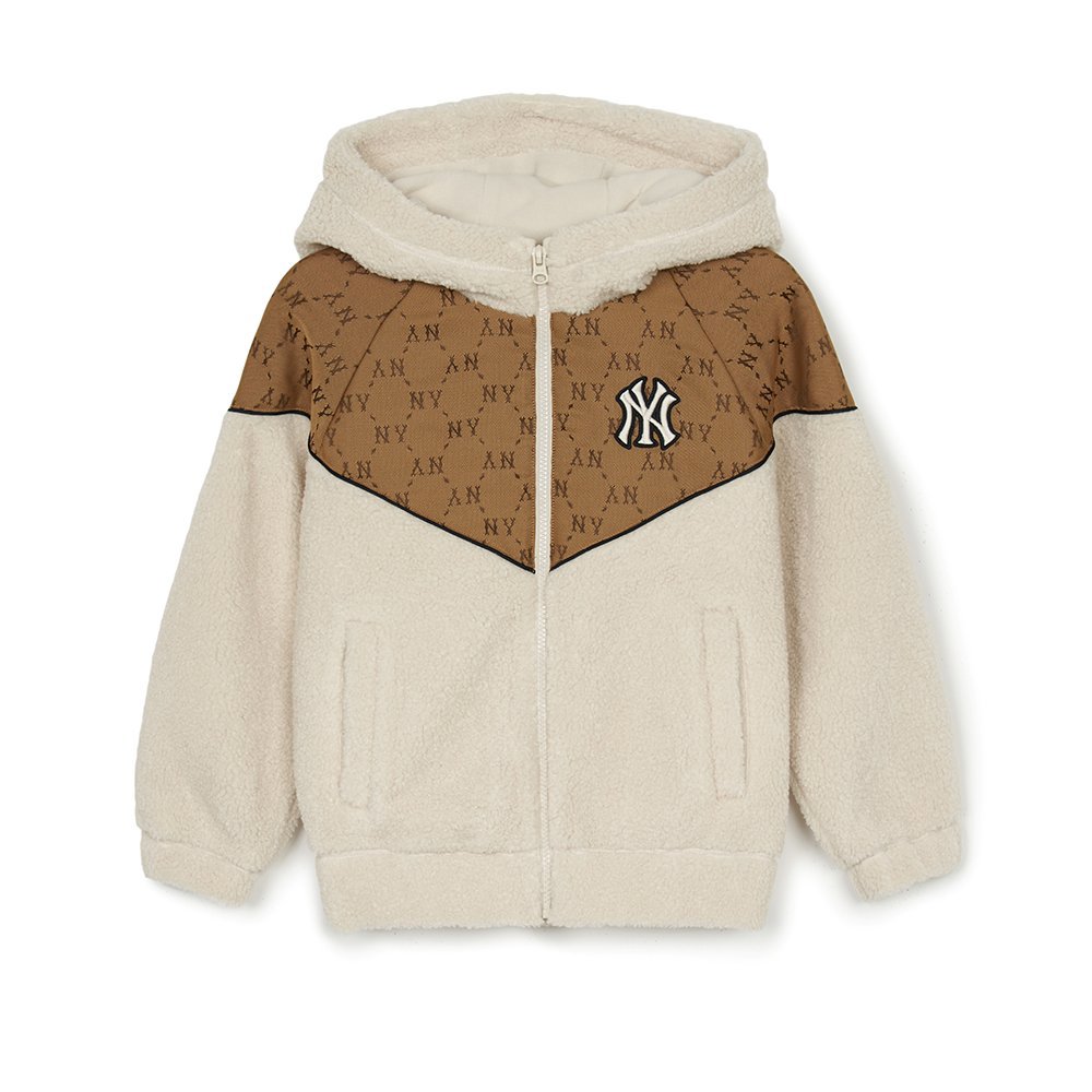 MLB Korea MLB KIDS FLEECE翻領外套 Monogram系列 童裝 紐約洋基隊 (7AFDRM